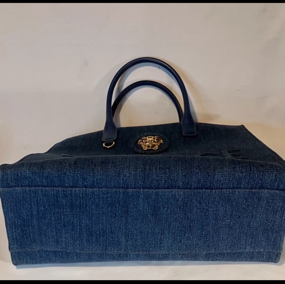 Versace brand Denim Tote bag - Picture 4 of 15
